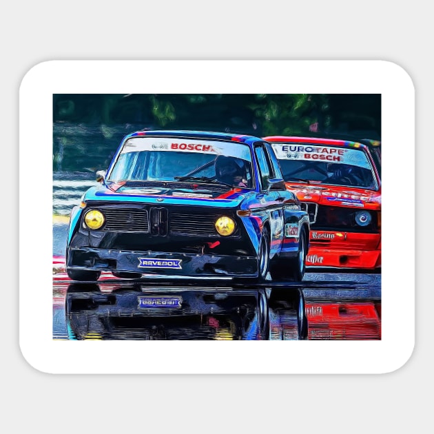 BMW 2002 tii Sticker by DeVerviers